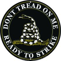SIGN-DONT TREAD ON ME,BLK