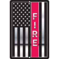 SIGN-FIRE DEPT.RED LINE