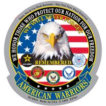 STICKER-AMERICAN WARRIORS