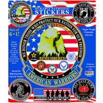 STICKER-AMERICAN WARRIORS