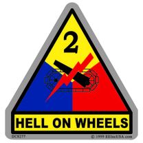STICKER-U.S. ARMY,002ND ARM