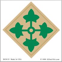 STICKER-U.S. ARMY,004TH DIV