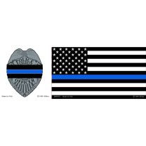 STICKER-POLICE,BLUE LINE HONOR