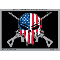 STICKER-SNIPER SKULL/RIFLES