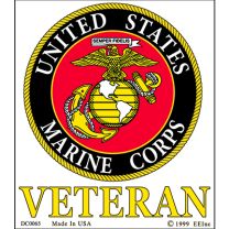 STICKER-U.S. MARINES,VET