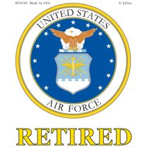STICKER-U.S. AIR FORCE,RET