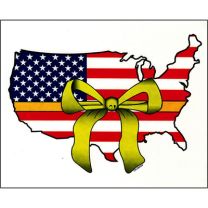 STICKER-USA/YELLOW RIBBON