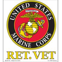 STICKER-U.S. MARINES,RET VET