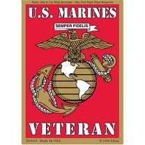 STICKER-U.S. MARINES,VET