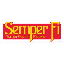 STICKER-U.S. MARINES,SEMPER FI