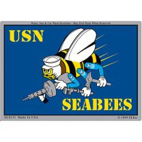 STICKER-U.S. NAVY,SEABEES