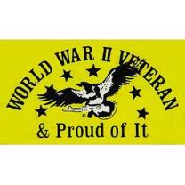 STICKER-WWII,VETERAN