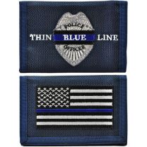 WALLET-POLICE,BLUE LINE